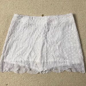 lilly pulitzer lace skirt/skort